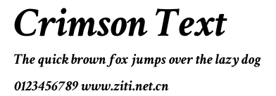 Crimson Text.ttf字體轉換器圖片