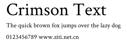 Crimson Text.ttf字體轉換器圖片