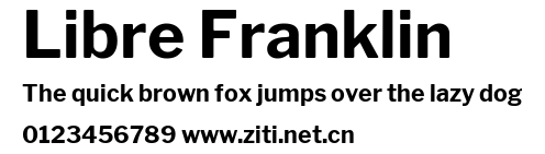 Libre Franklin.ttf字體轉換器圖片