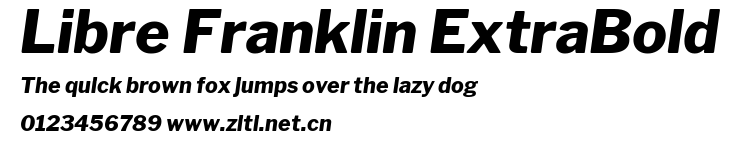 Libre Franklin ExtraBold.ttf字體轉換器圖片