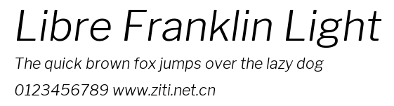 Libre Franklin Light.ttf字體轉換器圖片