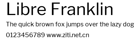 Libre Franklin.ttf字體轉換器圖片