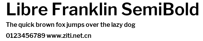 Libre Franklin SemiBold.ttf字體轉換器圖片