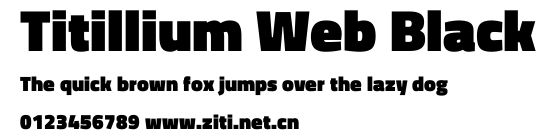 Titillium Web Black.ttf字體轉換器圖片