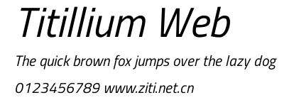 Titillium Web.ttf字體轉換器圖片