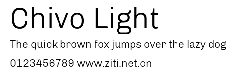 Chivo Light.otf字體轉換器圖片