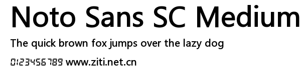 Noto Sans SC Medium.ttf字體轉換器圖片