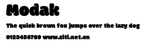 Modak.ttf字體轉換器圖片
