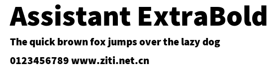 Assistant ExtraBold.ttf字體轉換器圖片