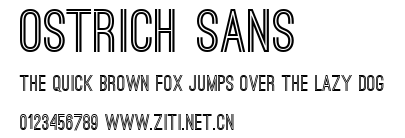 Ostrich Sans.ttf字體轉換器圖片