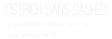 Ostrich Sans Dashed.ttf字體轉換器圖片