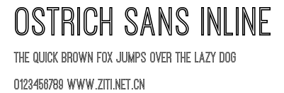 Ostrich Sans Inline.ttf字體轉換器圖片