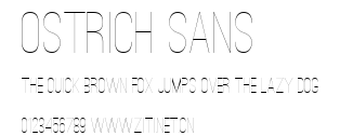 Ostrich Sans.ttf字體轉換器圖片