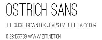 Ostrich Sans.ttf字體轉換器圖片