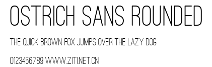 Ostrich Sans Rounded.ttf字體轉換器圖片