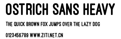 Ostrich Sans Heavy.otf字體轉換器圖片