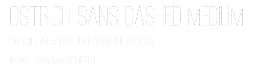 Ostrich Sans Dashed Medium.otf字體轉換器圖片