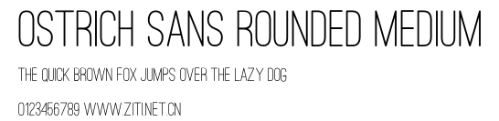 Ostrich Sans Rounded Medium.otf字體轉換器圖片
