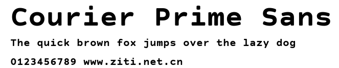 Courier Prime Sans.ttf字體轉換器圖片