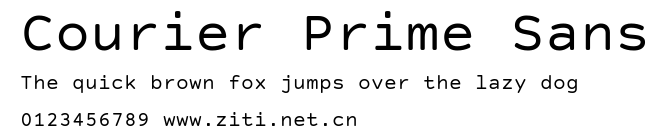 Courier Prime Sans.ttf字體轉換器圖片