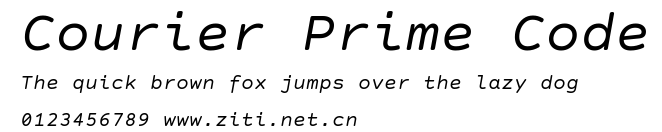 Courier Prime Code.ttf字體轉換器圖片