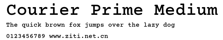 Courier Prime Medium.ttf字體轉換器圖片