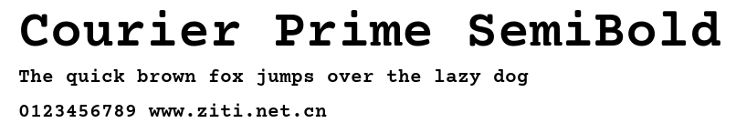 Courier Prime SemiBold.ttf字體轉換器圖片
