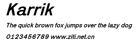 Karrik.ttf字體轉換器圖片