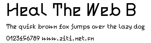 Heal The Web B.otf字體轉換器圖片