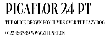 Picaflor 24 pt.otf字體轉換器圖片