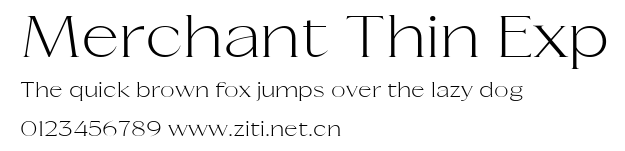 Merchant Thin Exp.ttf字體轉換器圖片