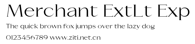 Merchant ExtLt Exp.ttf字體轉換器圖片