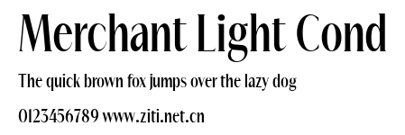 Merchant Light Cond.ttf字體轉換器圖片