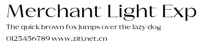 Merchant Light Exp.ttf字體轉換器圖片