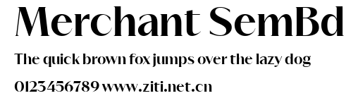 Merchant SemBd.ttf字體轉換器圖片