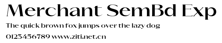 Merchant SemBd Exp.ttf字體轉換器圖片