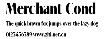 Merchant Cond.ttf字體轉換器圖片