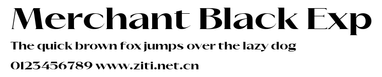 Merchant Black Exp.ttf字體轉換器圖片