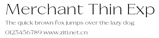 Merchant Thin Exp.otf字體轉換器圖片