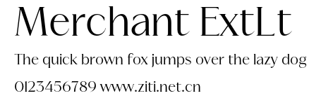 Merchant ExtLt.otf字體轉換器圖片