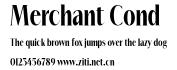 Merchant Cond.otf字體轉換器圖片