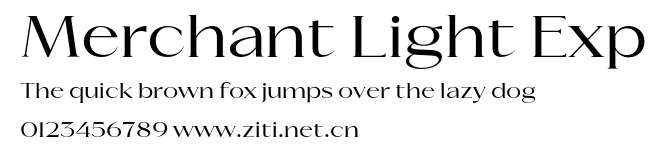 Merchant Light Exp.otf字體轉換器圖片