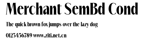 Merchant SemBd Cond.otf字體轉換器圖片