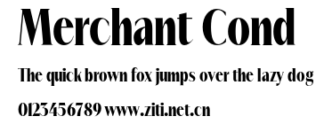 Merchant Cond.otf字體轉換器圖片
