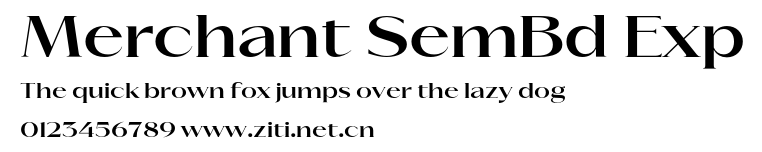 Merchant SemBd Exp.otf字體轉換器圖片