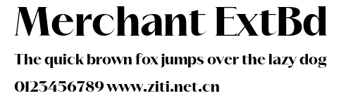 Merchant ExtBd.otf字體轉換器圖片