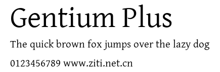 Gentium Plus.ttf字體轉換器圖片