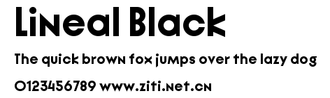 Lineal Black.ttf字體轉換器圖片