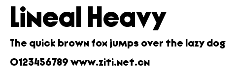 Lineal Heavy.ttf字體轉換器圖片