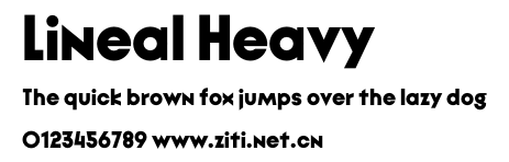 Lineal Heavy.otf字體轉換器圖片